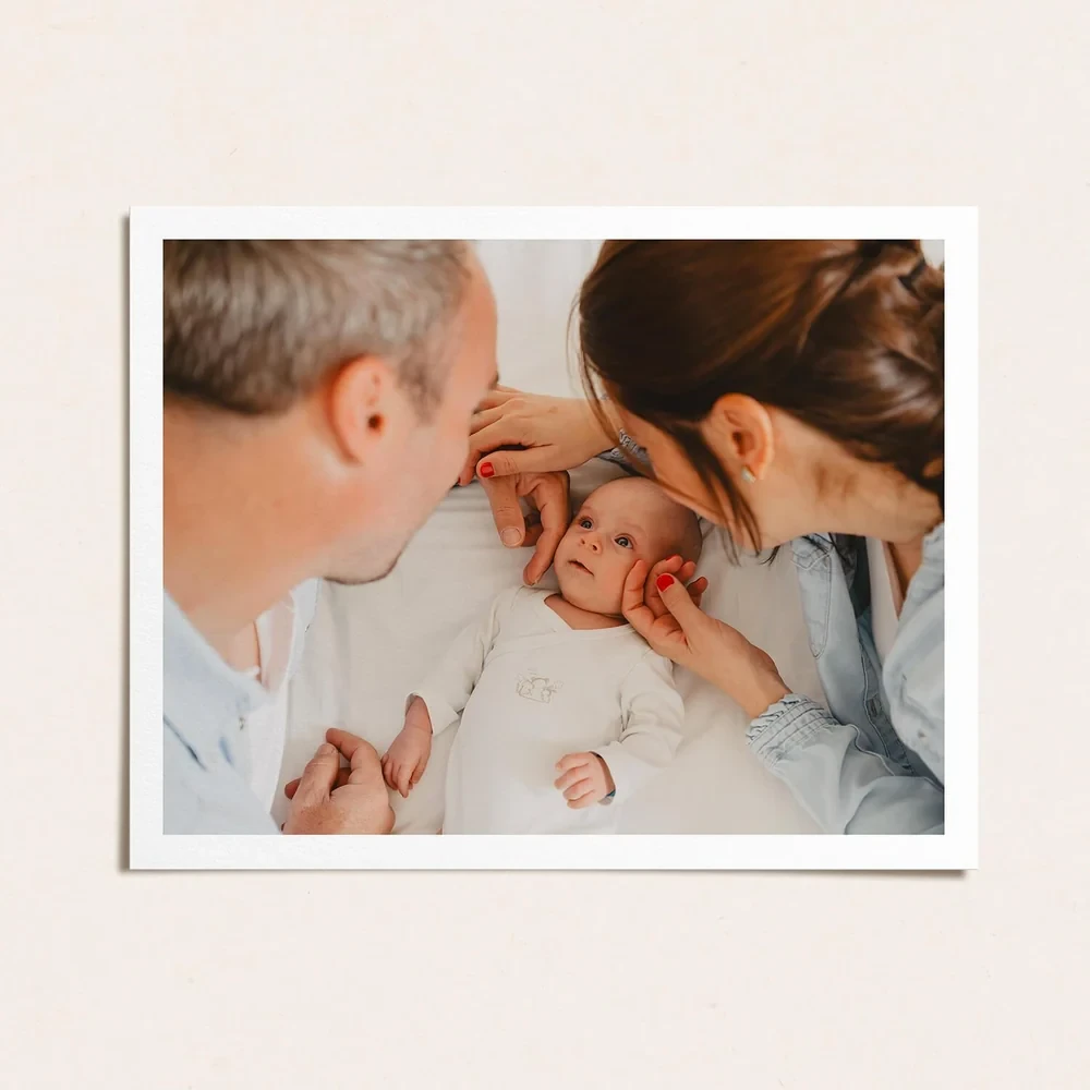 Tirage photo grand format avec bordure blanche