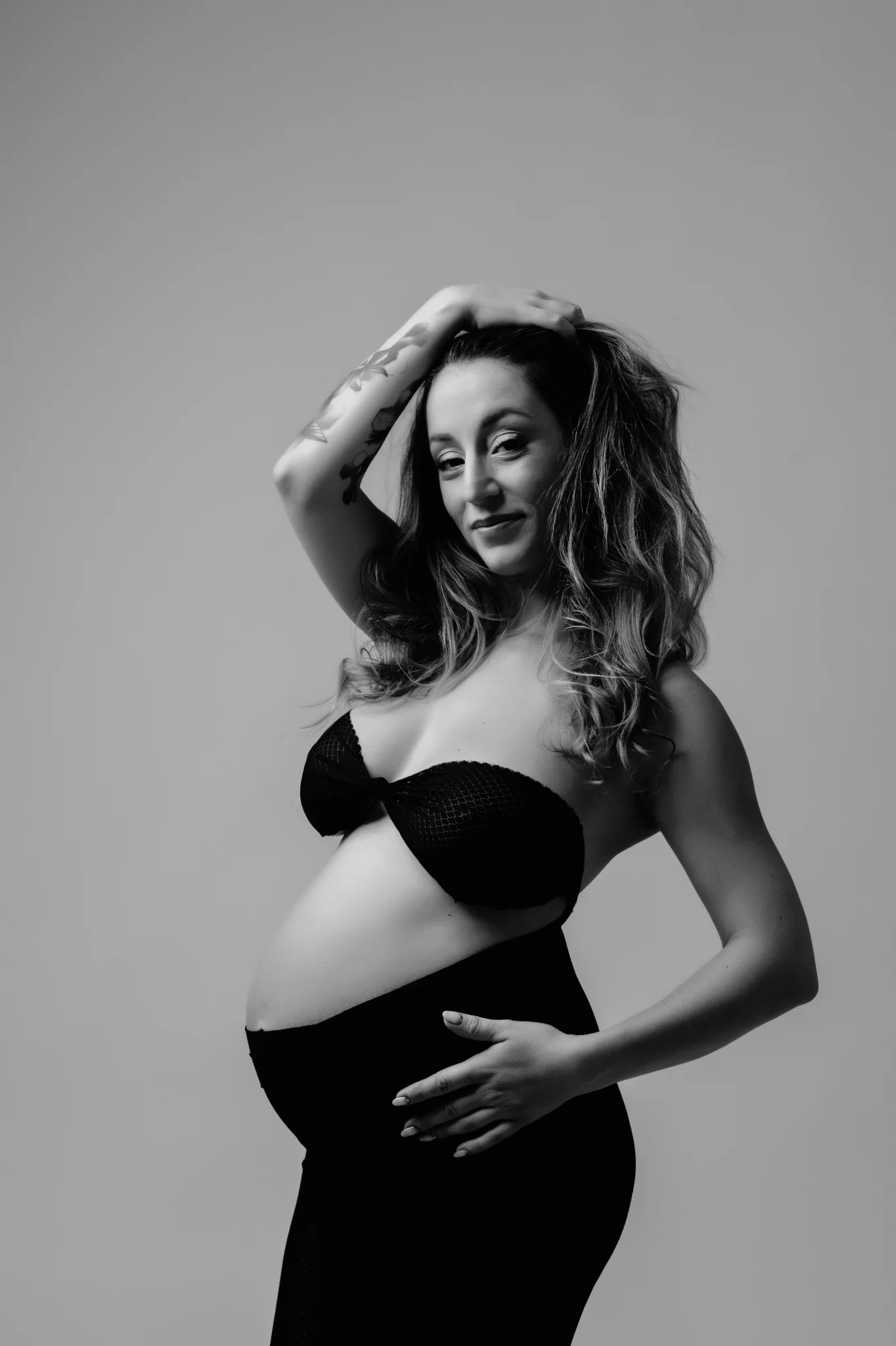 Formation photographie grossesse en studio à Nîmes par Audrey Alarcon
