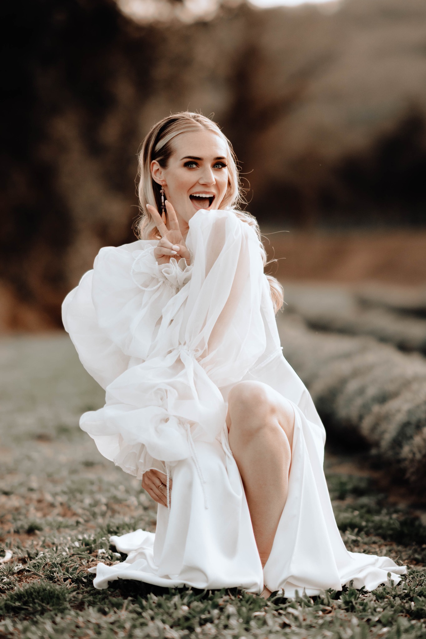 Portrait de mariée réalisé par Audrey Alarcon photographe de mariage à Nîmes